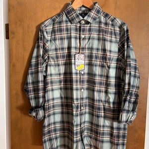 NWT Hart Schaffner Marx Plaid Shirt - olive